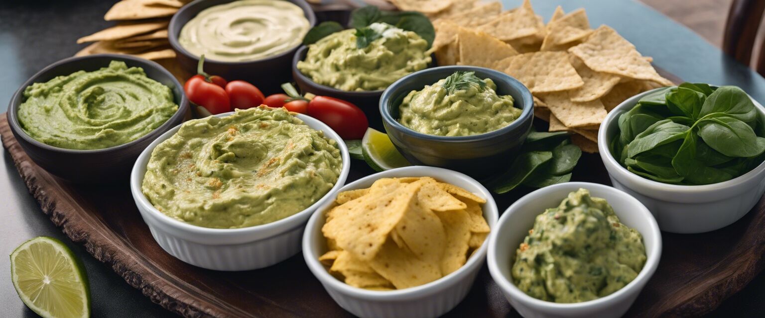 Assorted dips for burgers