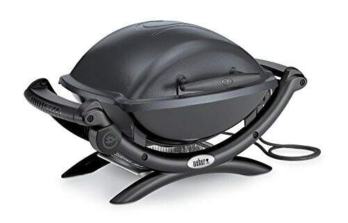 Portable electric grill with a sleek design.